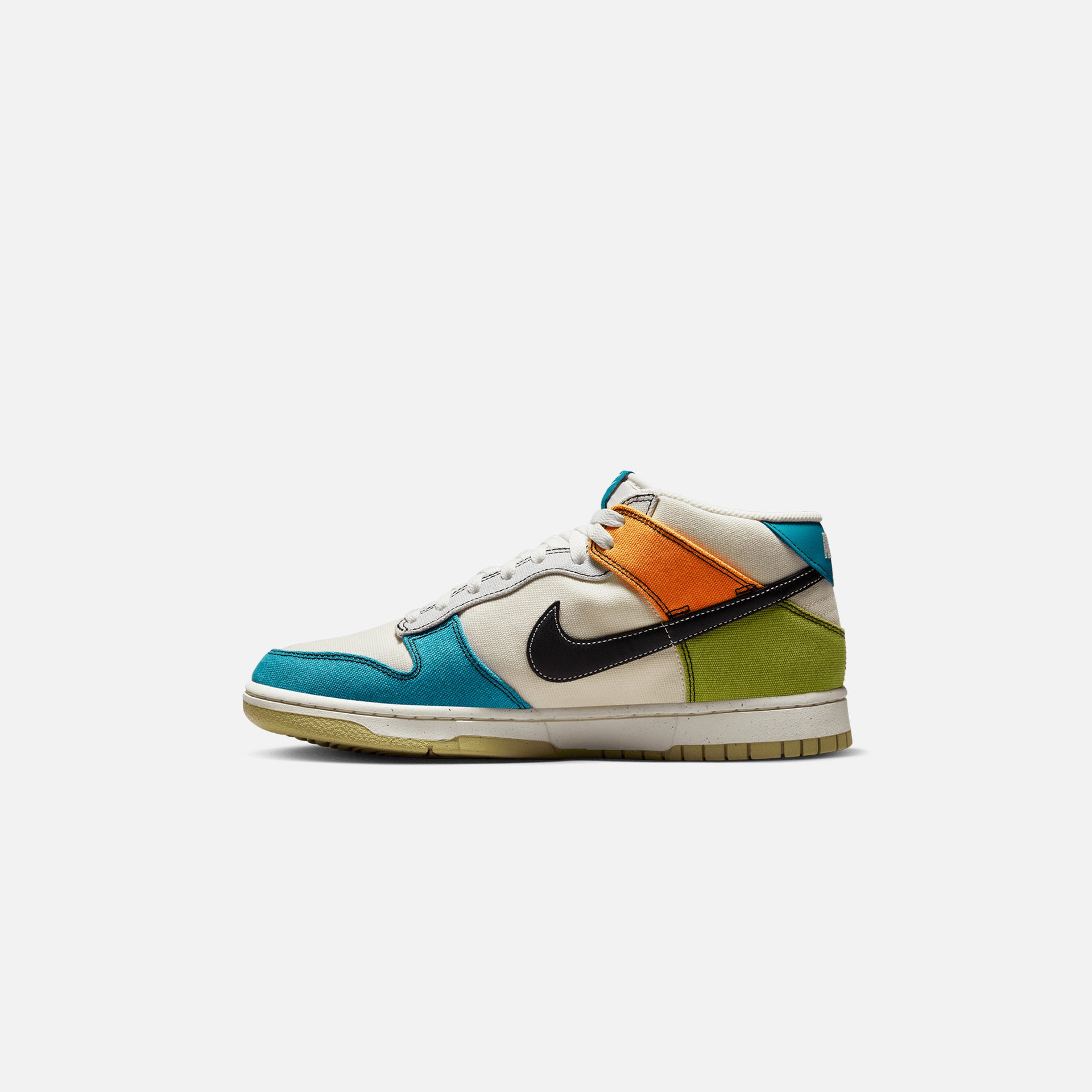 Nike Dunk Mid - Pale Ivory / Black / Mineral Teal / Moss