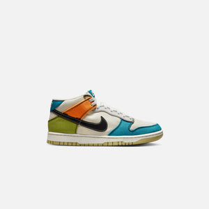 Nike Dunk Mid - Pale Ivory / Black / Mineral Teal / Moss