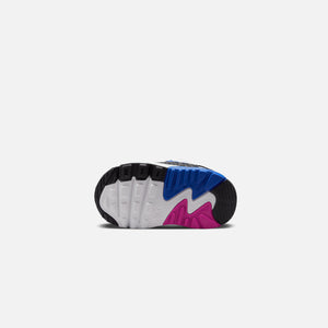 Nike Toddler Air Max 90 Toggle SE - White / Black / Active Fuchsia / Hyper Royal
