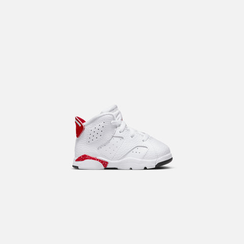 Nike Air Jordan Toddler 6 Retro - White / Black / University Red