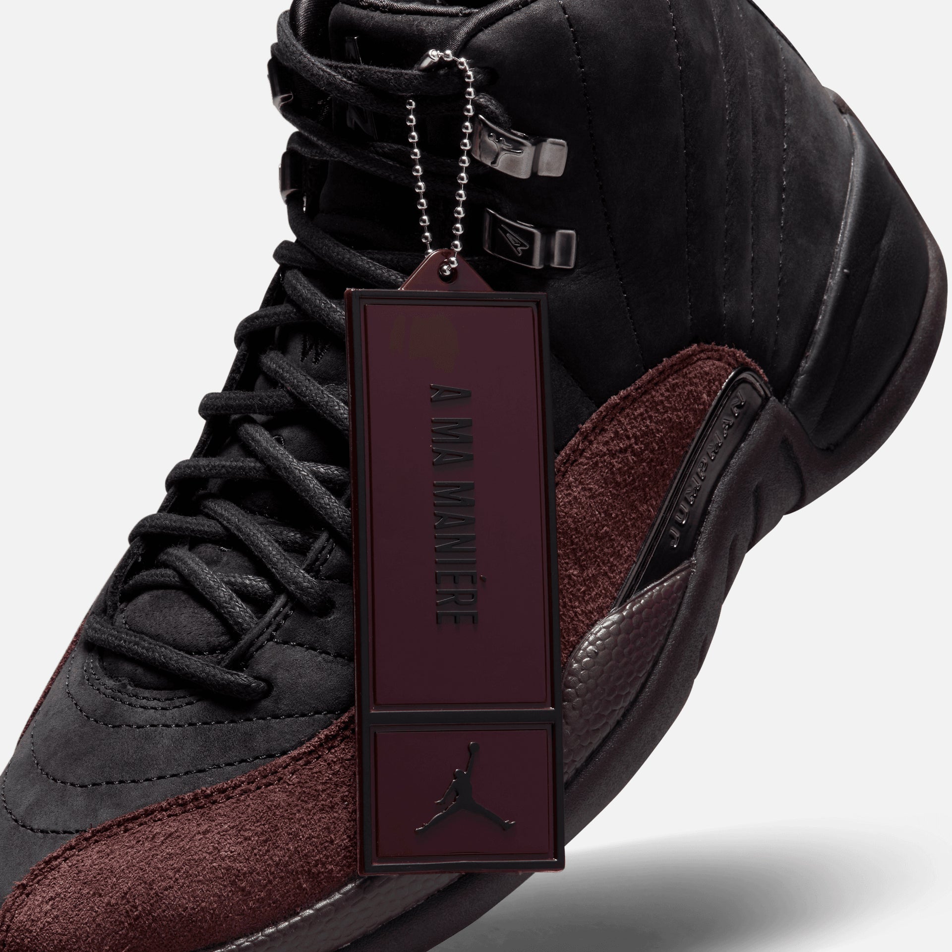 Nike x A Ma Maniére WMNS Air Jordan 12 Retro SP - Black / Burgundy Crush