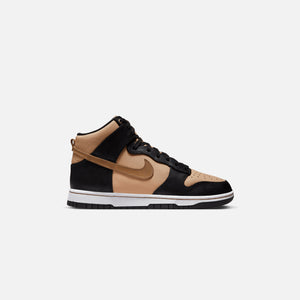  Nike Womens WMNS Dunk HIGH LXX DX0346 001 Black Flax - Size 5