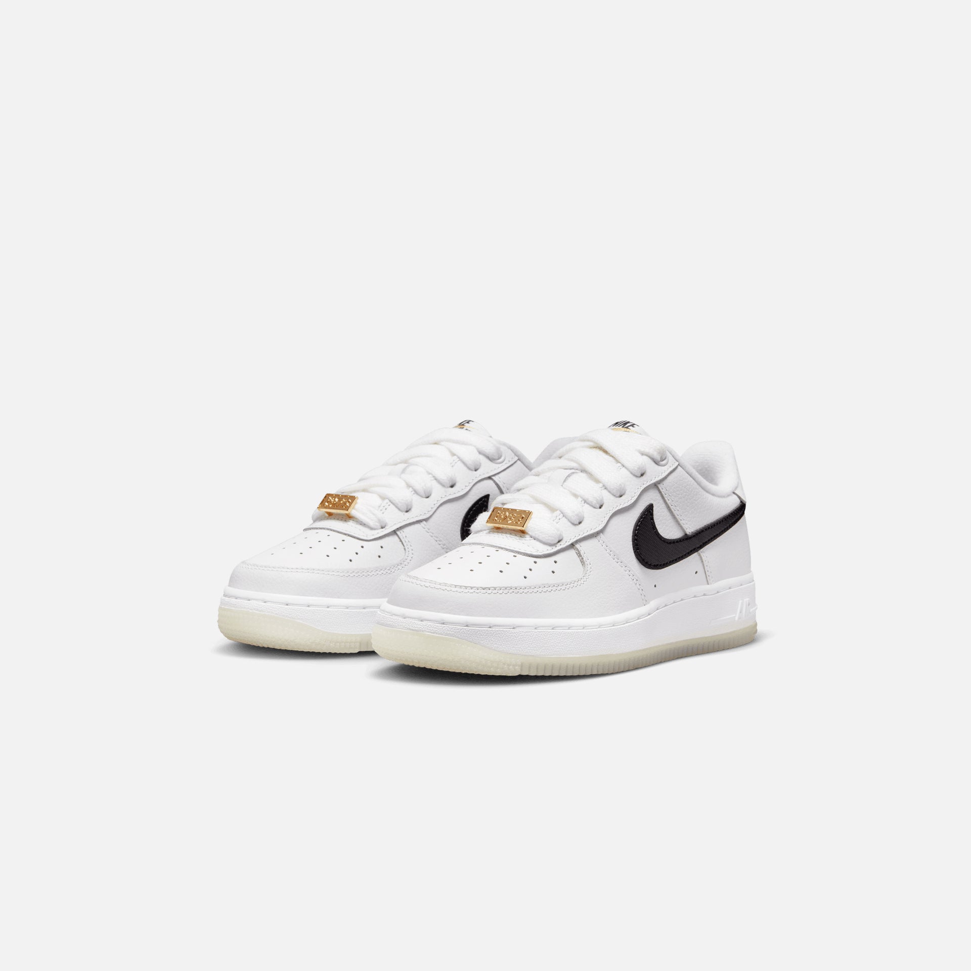 Nike GS Air Force 1 `07 PRM Bronx - White / Black / Metallic Gold