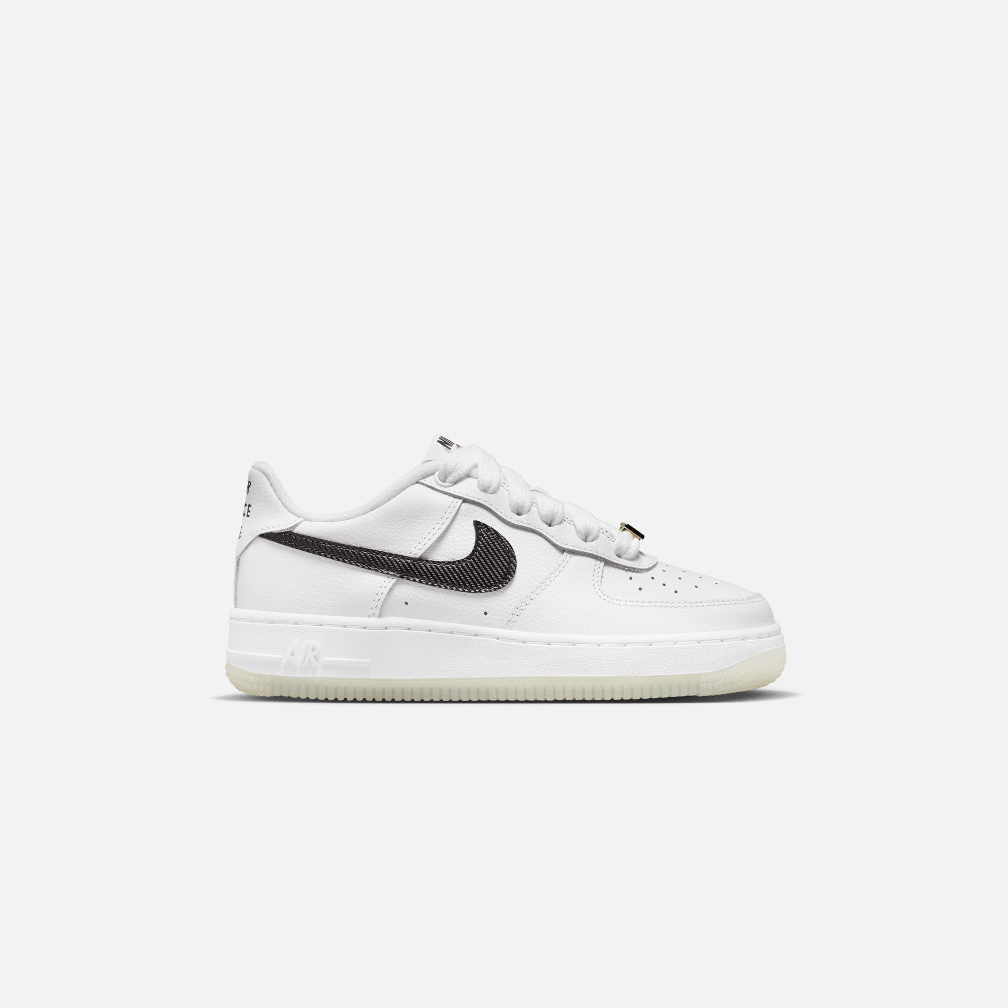 Nike GS Air Force 1 `07 PRM Bronx - White / Black / Metallic Gold