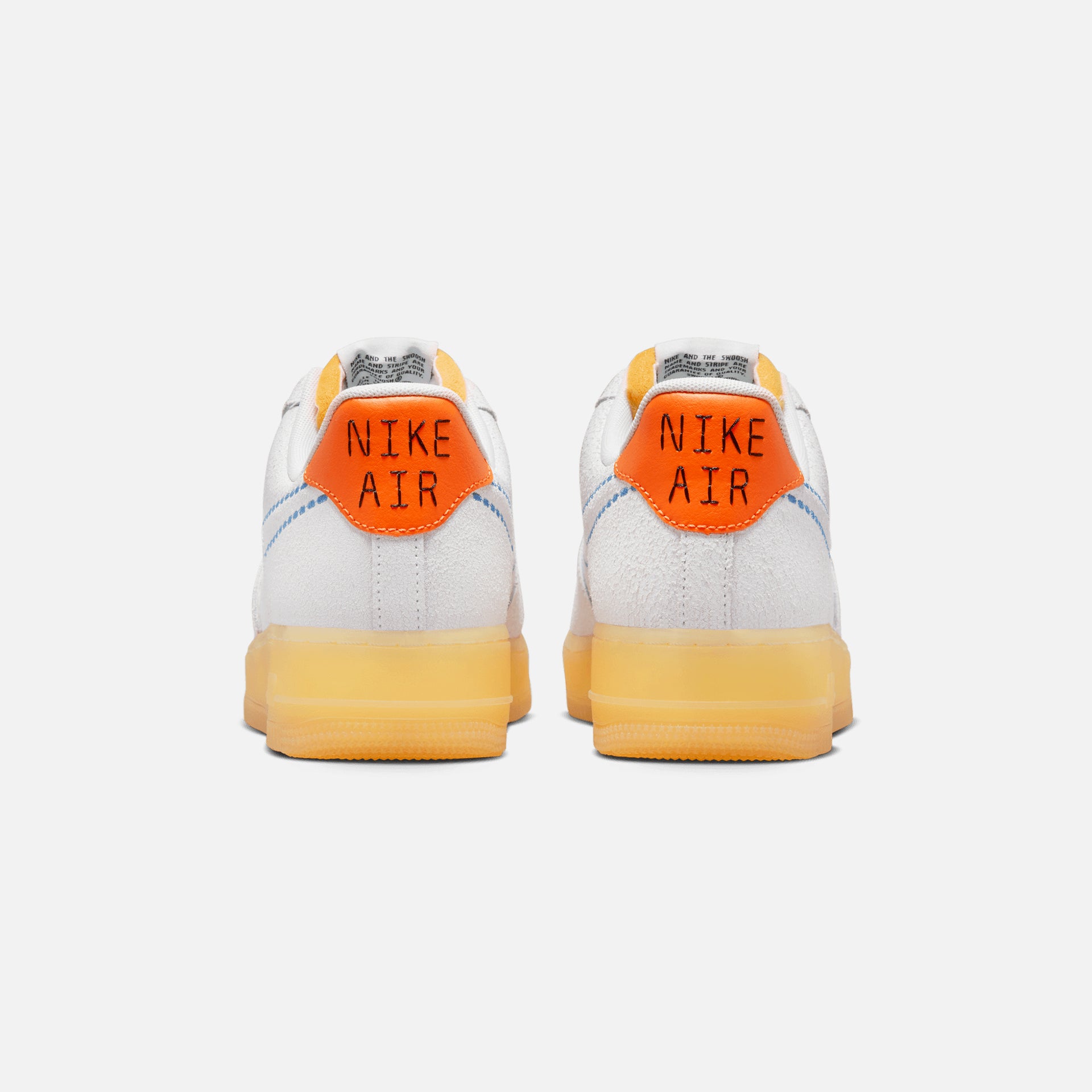 Nike Air Force 1 `07 LV8 - White / University Blue / Safety Orange