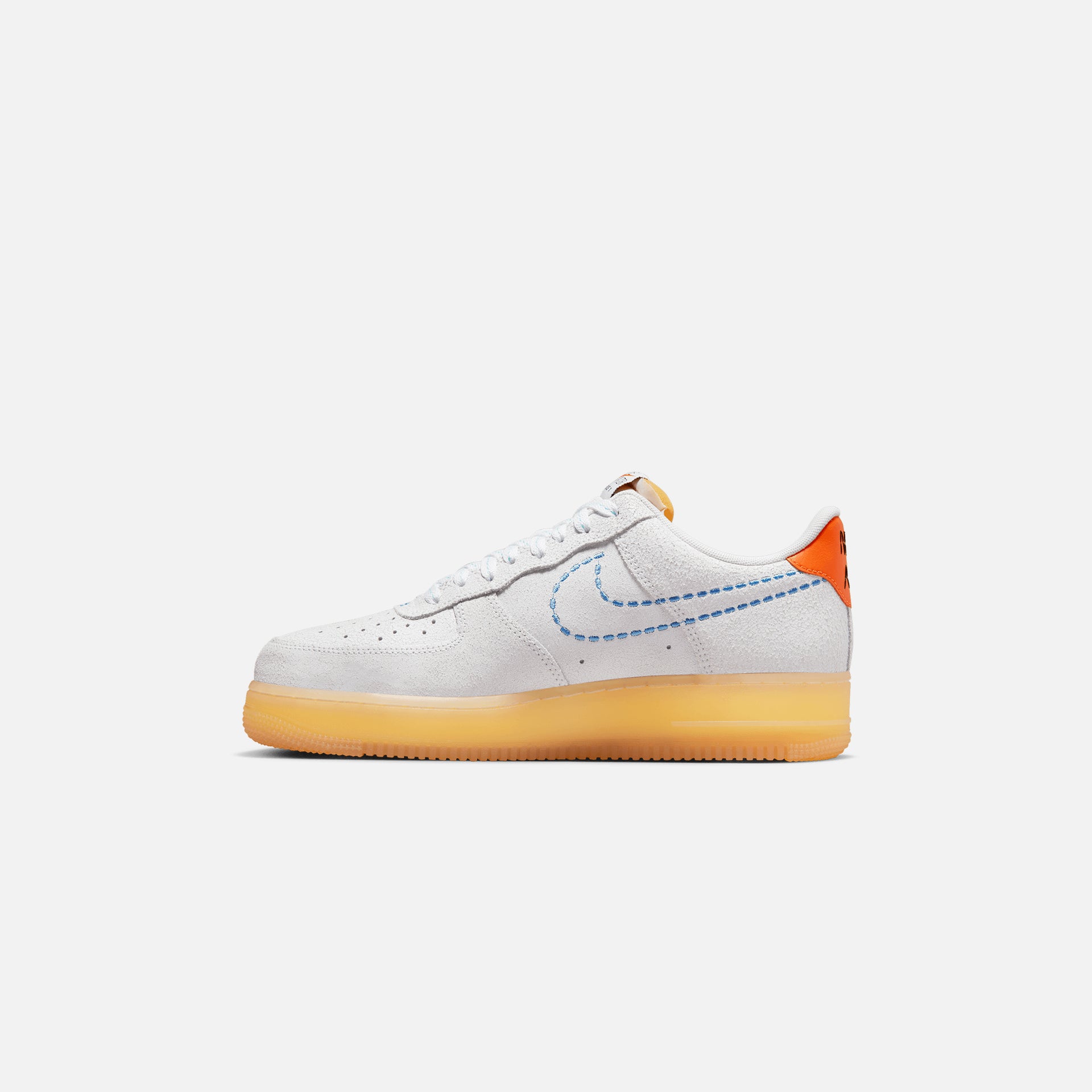 Nike Air Force 1 `07 LV8 - White / University Blue / Safety Orange