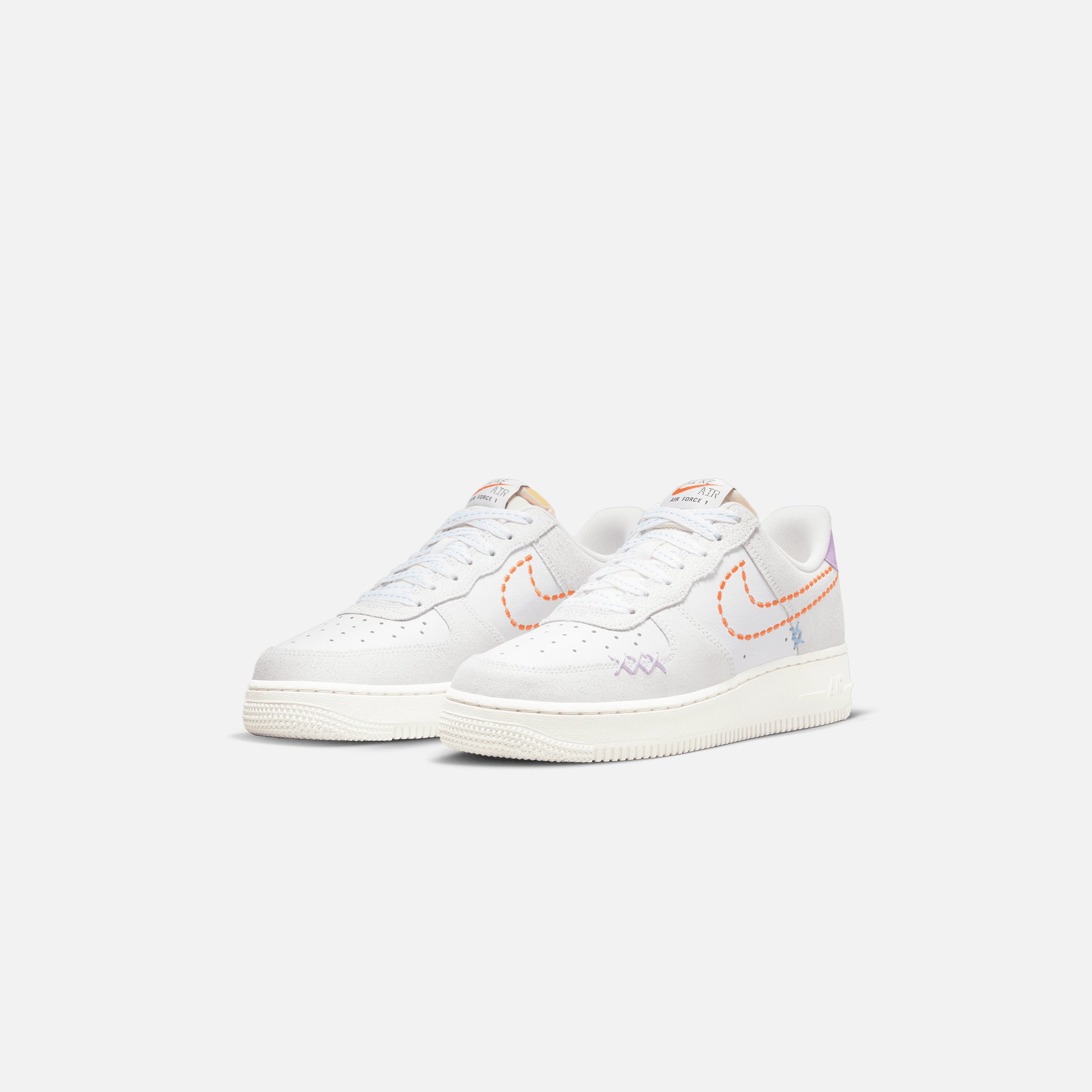 Nike Wmns Air Force 1 `07 SECD - White / Orange / Purple