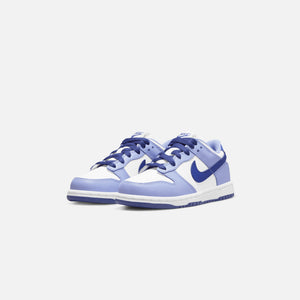 Nike Pre-School OR Grade School Dunk Low - White / Lapis / Light Thistle