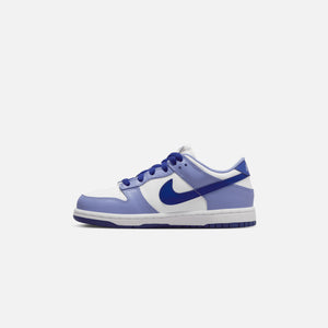 Nike Pre-School OR Grade School Dunk Low - White / Lapis / Light Thistle