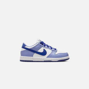 Nike Pre-School OR Grade School Dunk Low - White / Lapis / Light Thistle