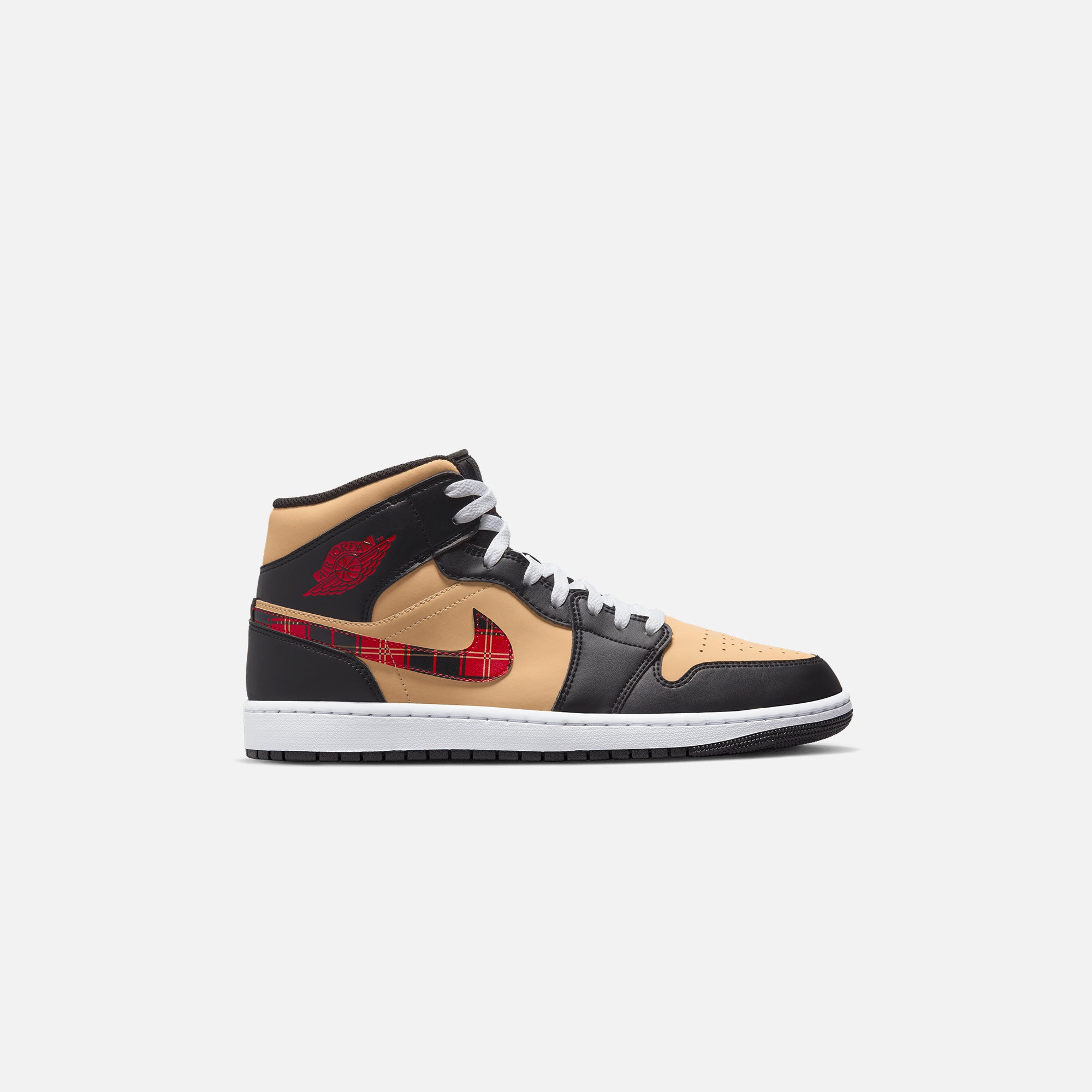 Nike Air Jordan 1 Mid SE - Black / Multi Color / Sesame / Fire Red / White