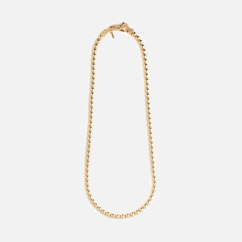 Emanuele Bicocchi Beaded Necklace 24k Gold Plated Silver