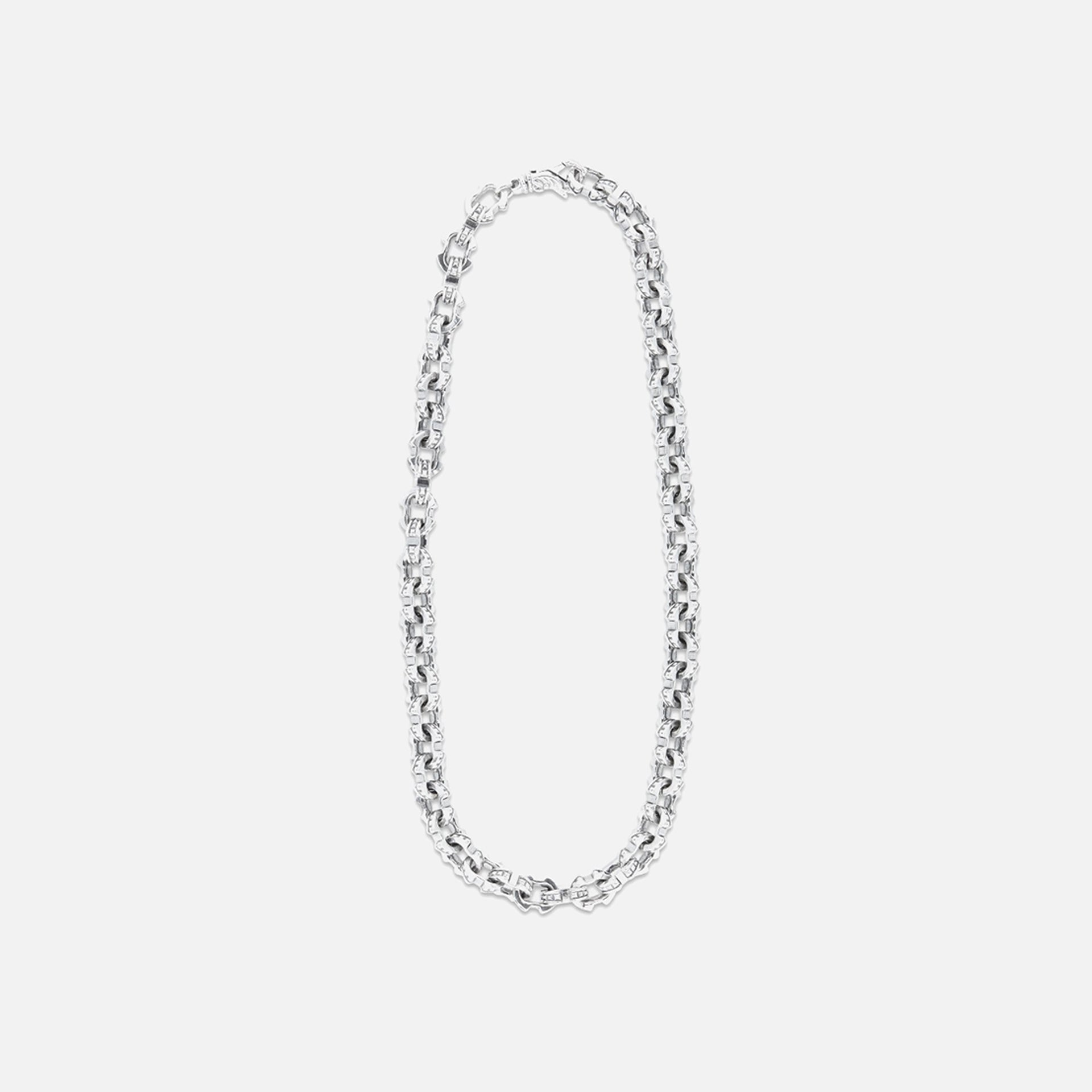 Emanuele Bicocchi Anchor Chain Link Necklace - Silver