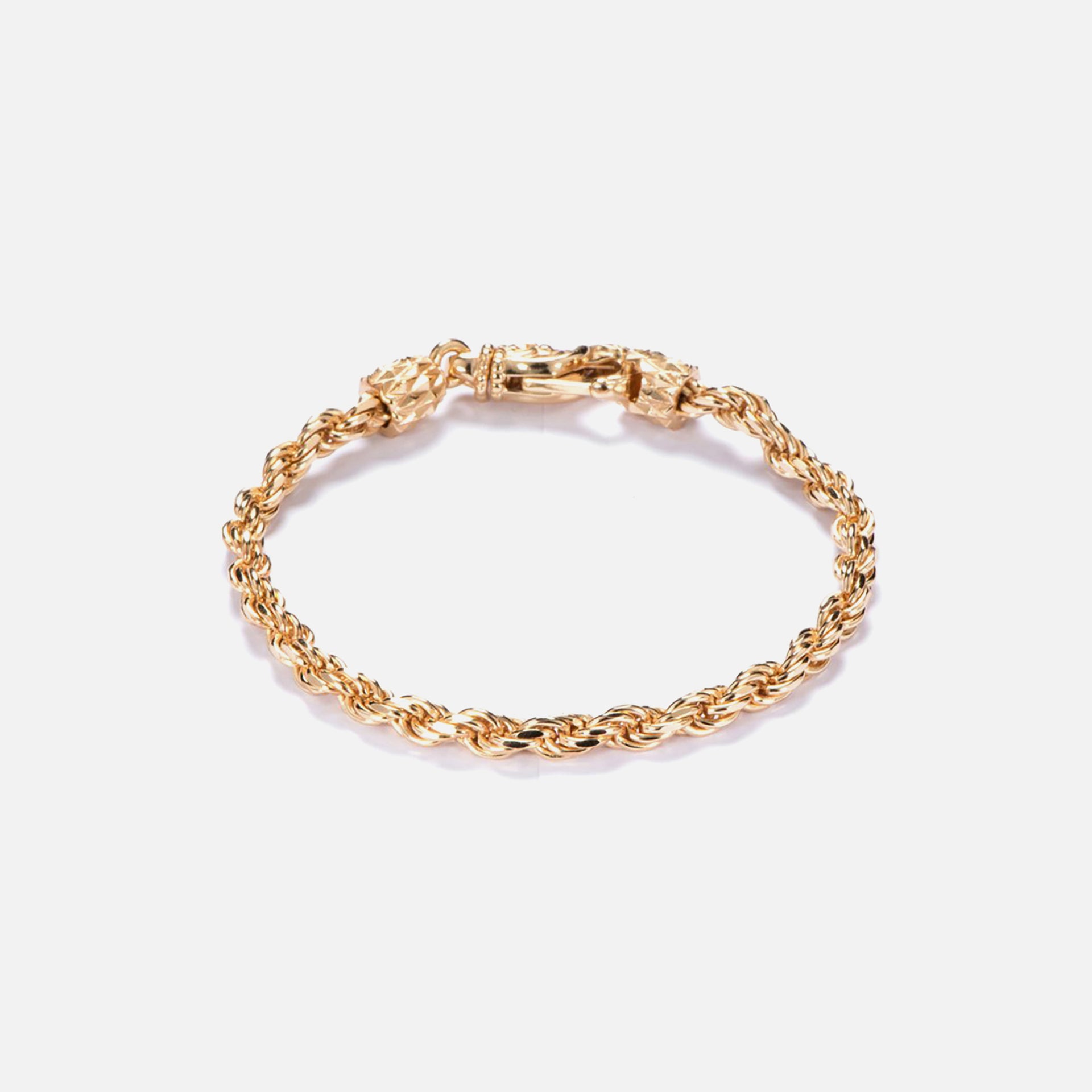 Emanuele Bicocchi Tiny Gold French Rope Bracelet - Silver