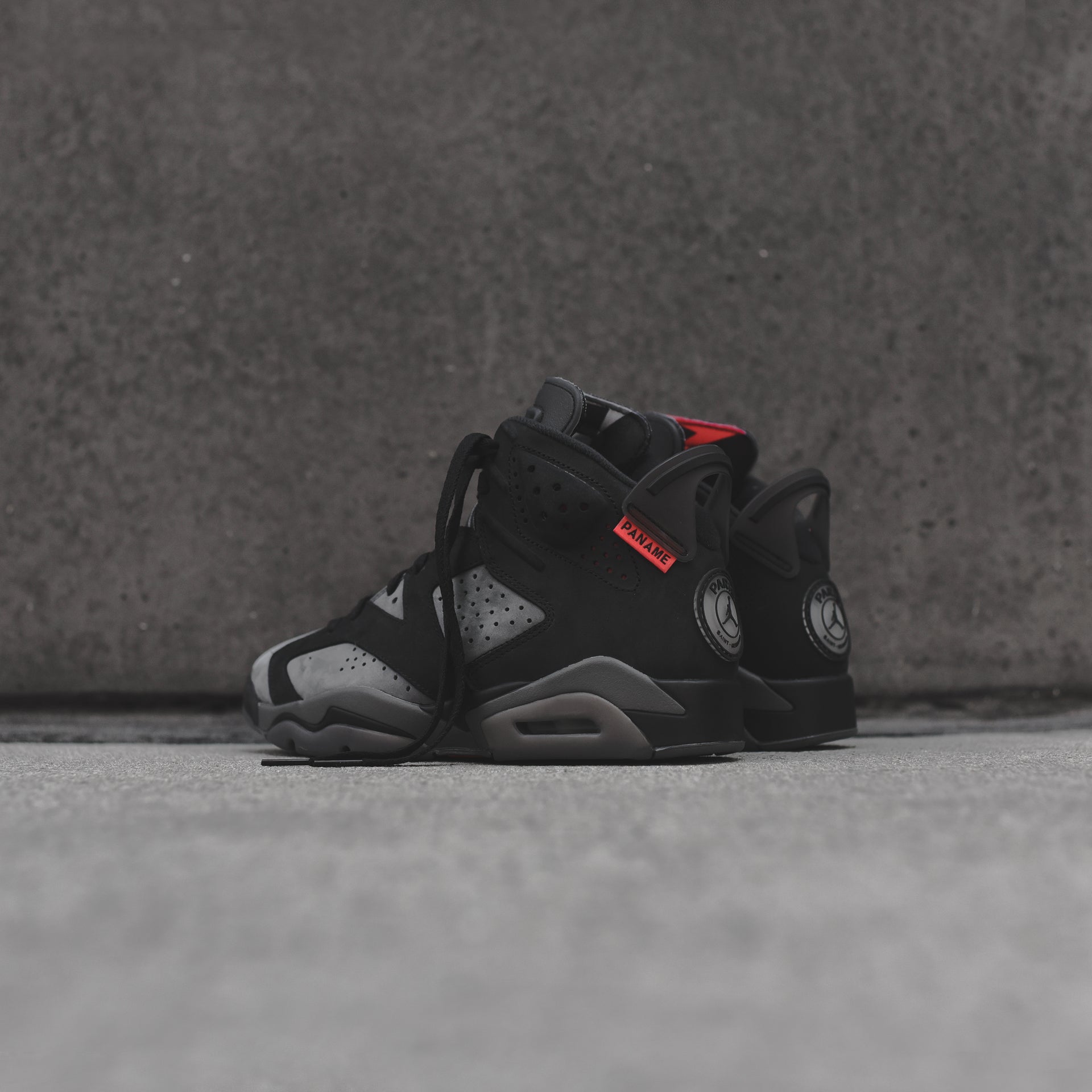 Nike Air Jordan 6 Retro PSG - Iron Grey / Black / Infrared