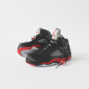 Nike Air Jordan 5 Satin - Black / Red
