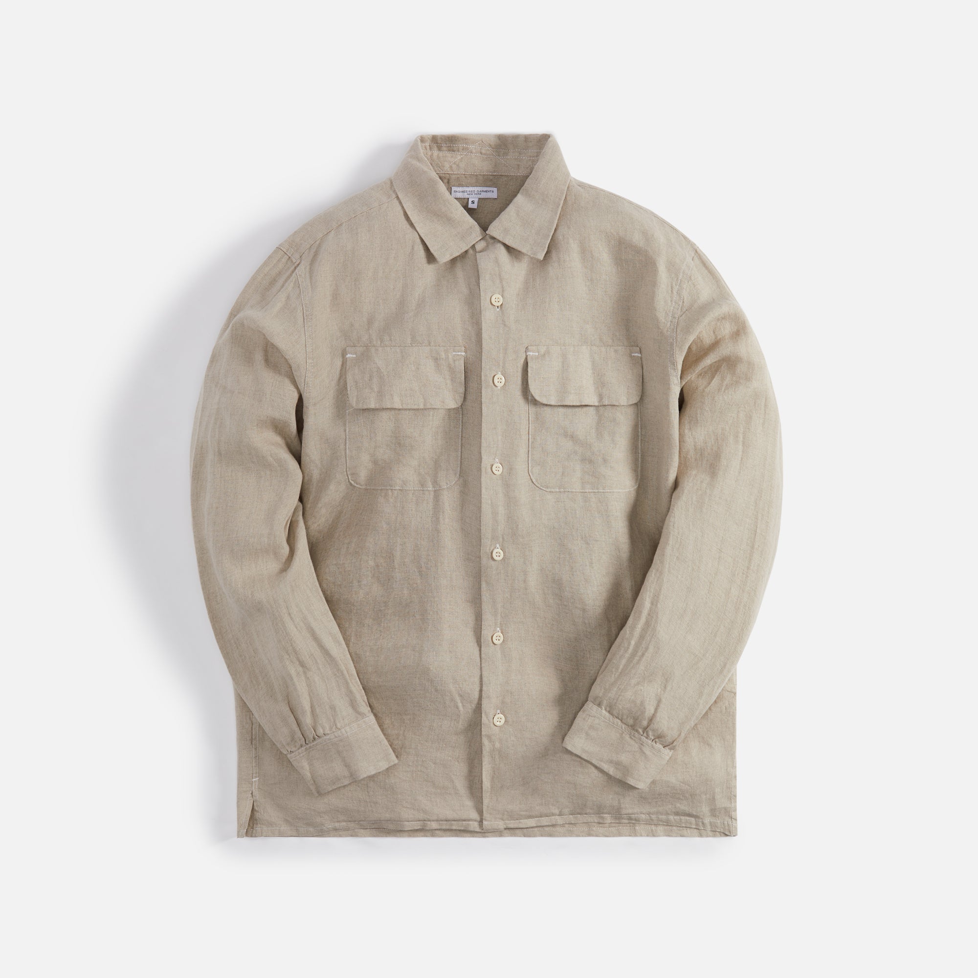 Engineered Garments Classic Shirt - Natural Handkerchief Linen – Kith