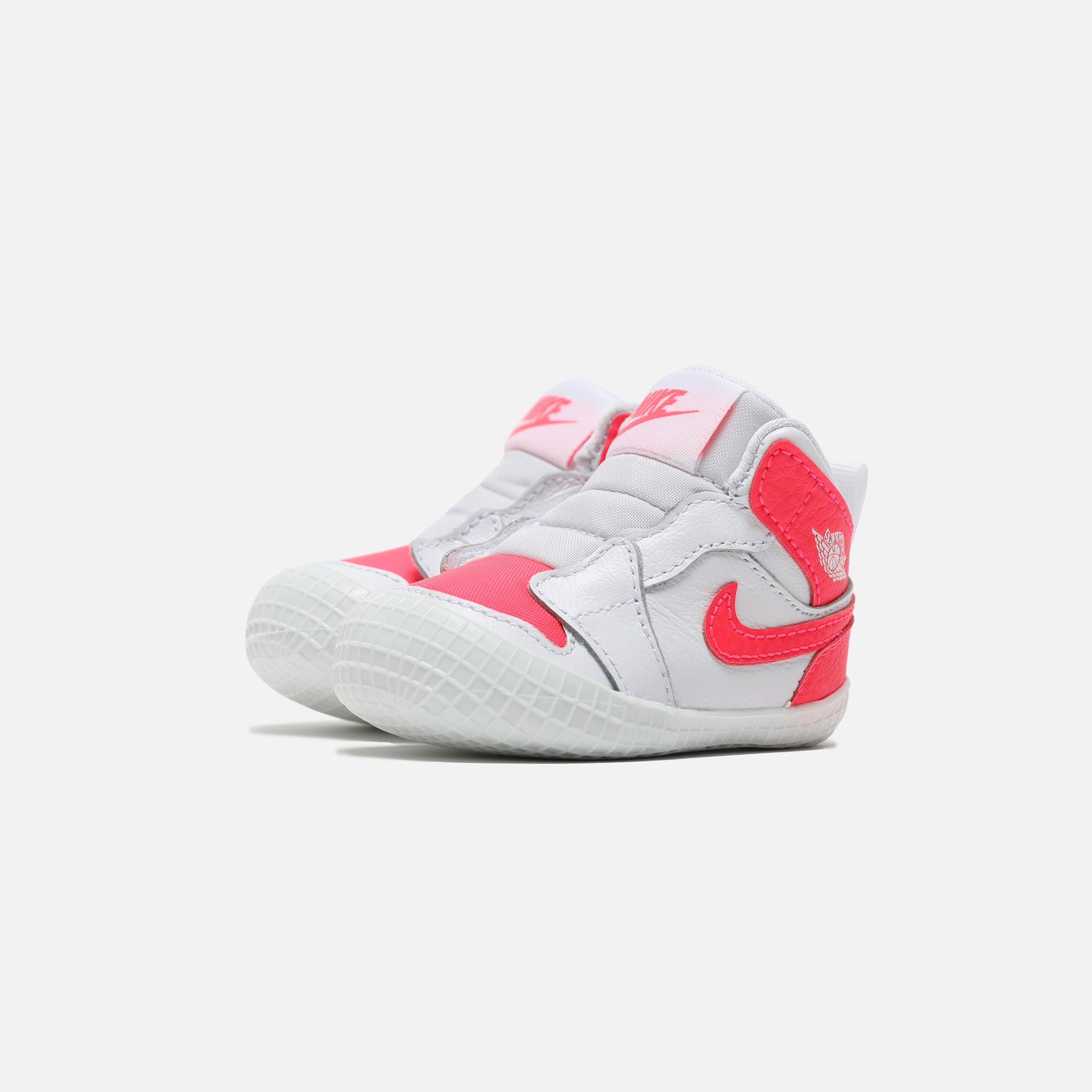 Nike Air Jordan 1 Crib Bootie - White / Racer Pink