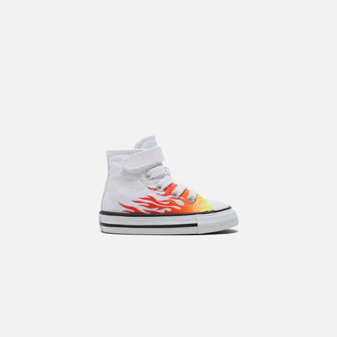 Converse Pre-School Chuck Taylor All Star Archive Flame Hi - White / Enamel Red / Fresh Yellow
