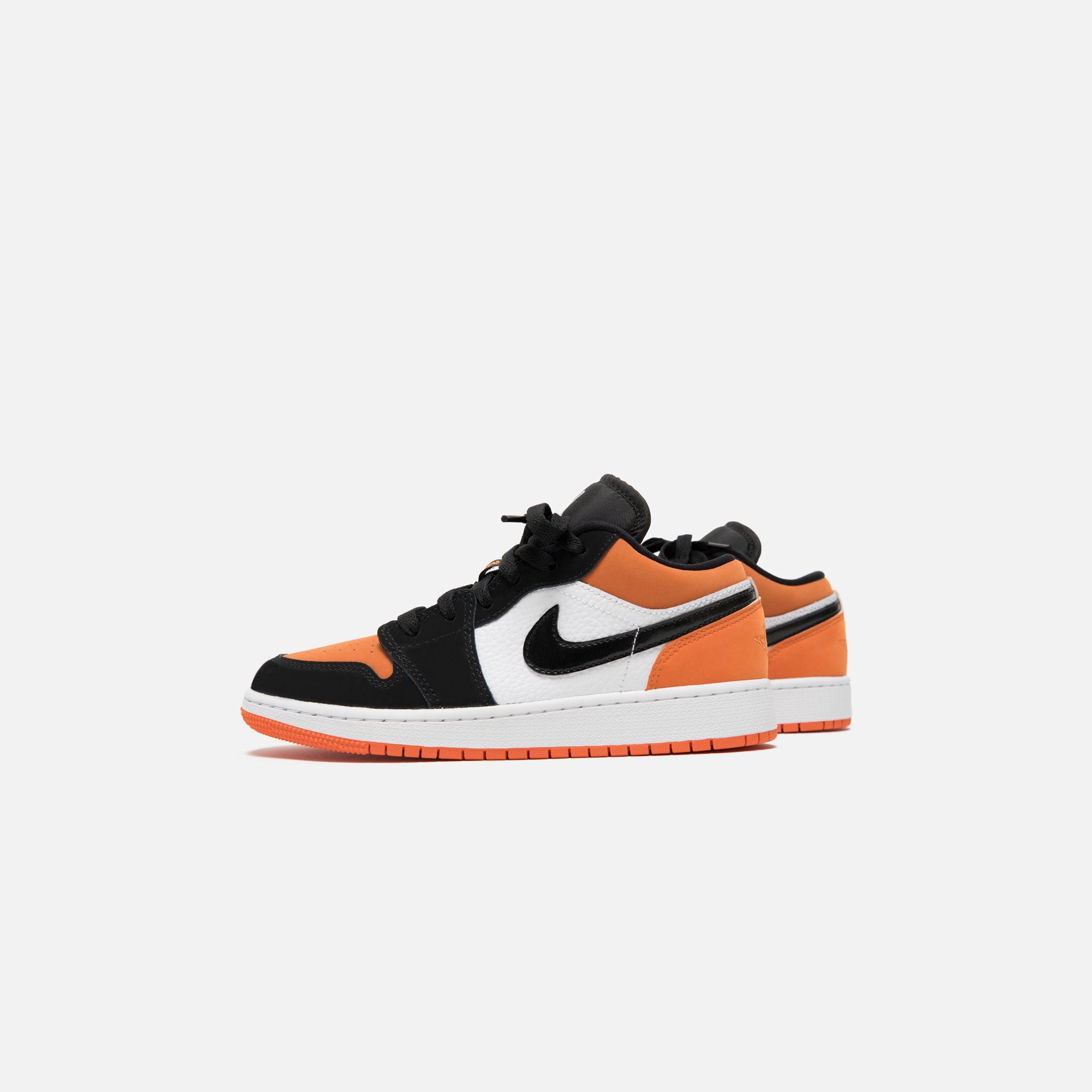 Nike Grade School Air Jordan 1 Low - White / Black / Starfish