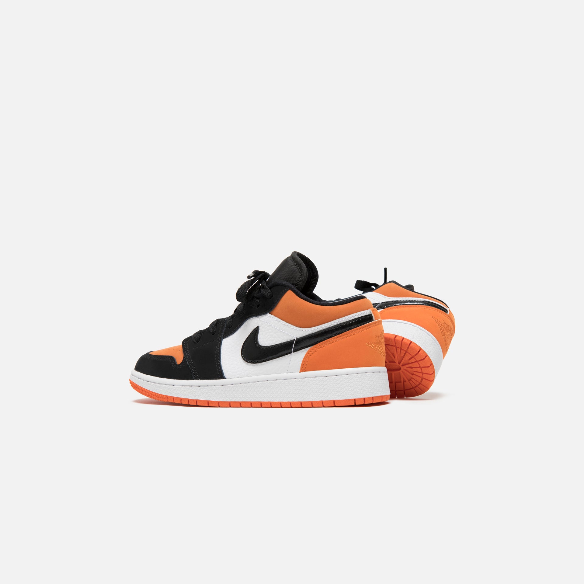 Nike Grade School Air Jordan 1 Low - White / Black / Starfish