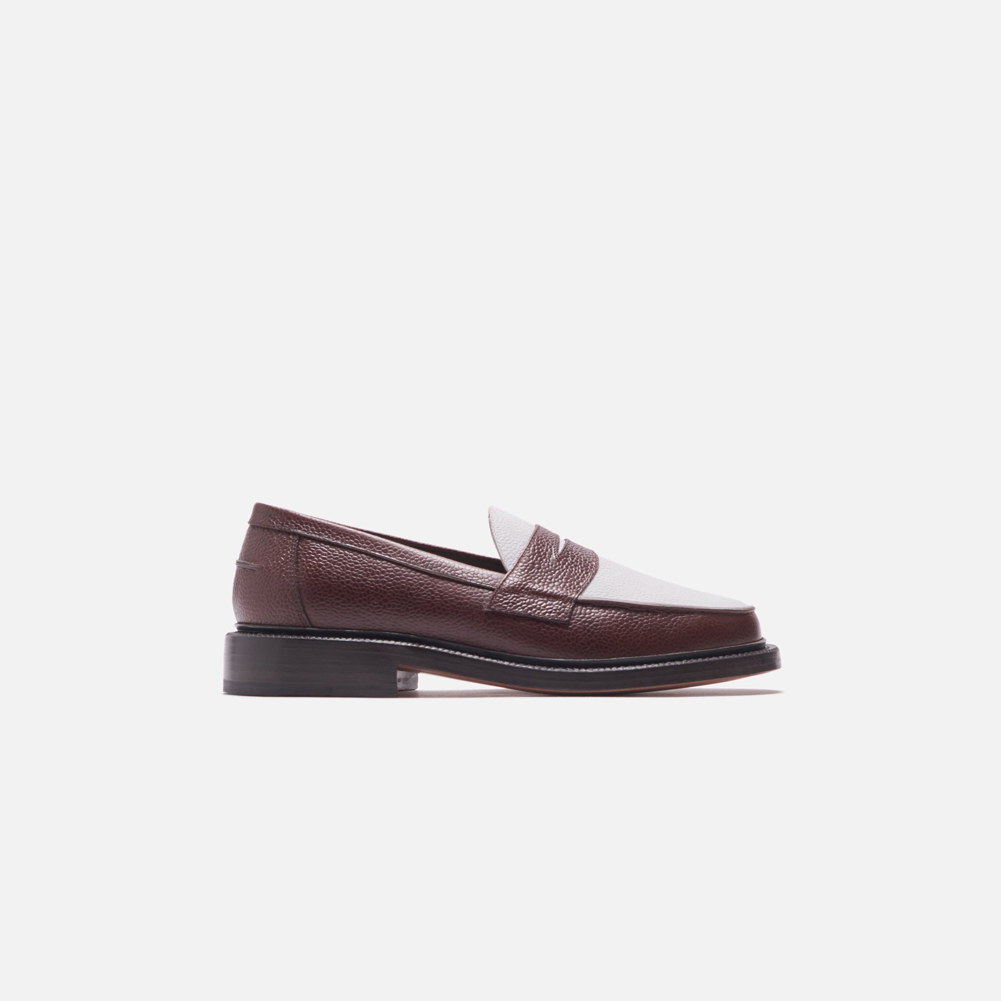 Blackstock & Weber The Ellis Penny Loafer - Chocolate / White – Kith