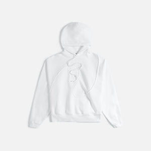 ERL Unisex Wave Hoodie Knit - White