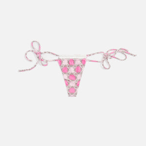 Frankies Bikinis Tia Terry Bottom - Pink Daisy