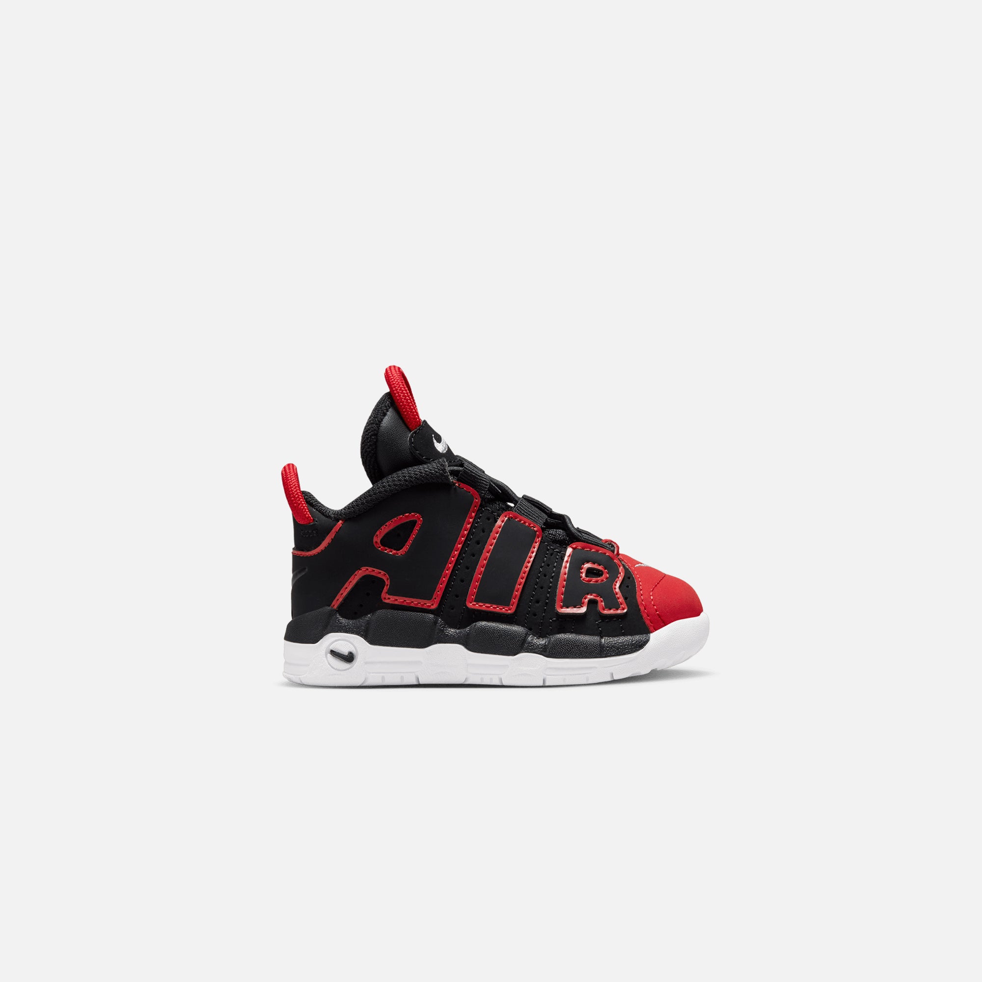 Air more uptempo clearance boys' preschool red/white/black