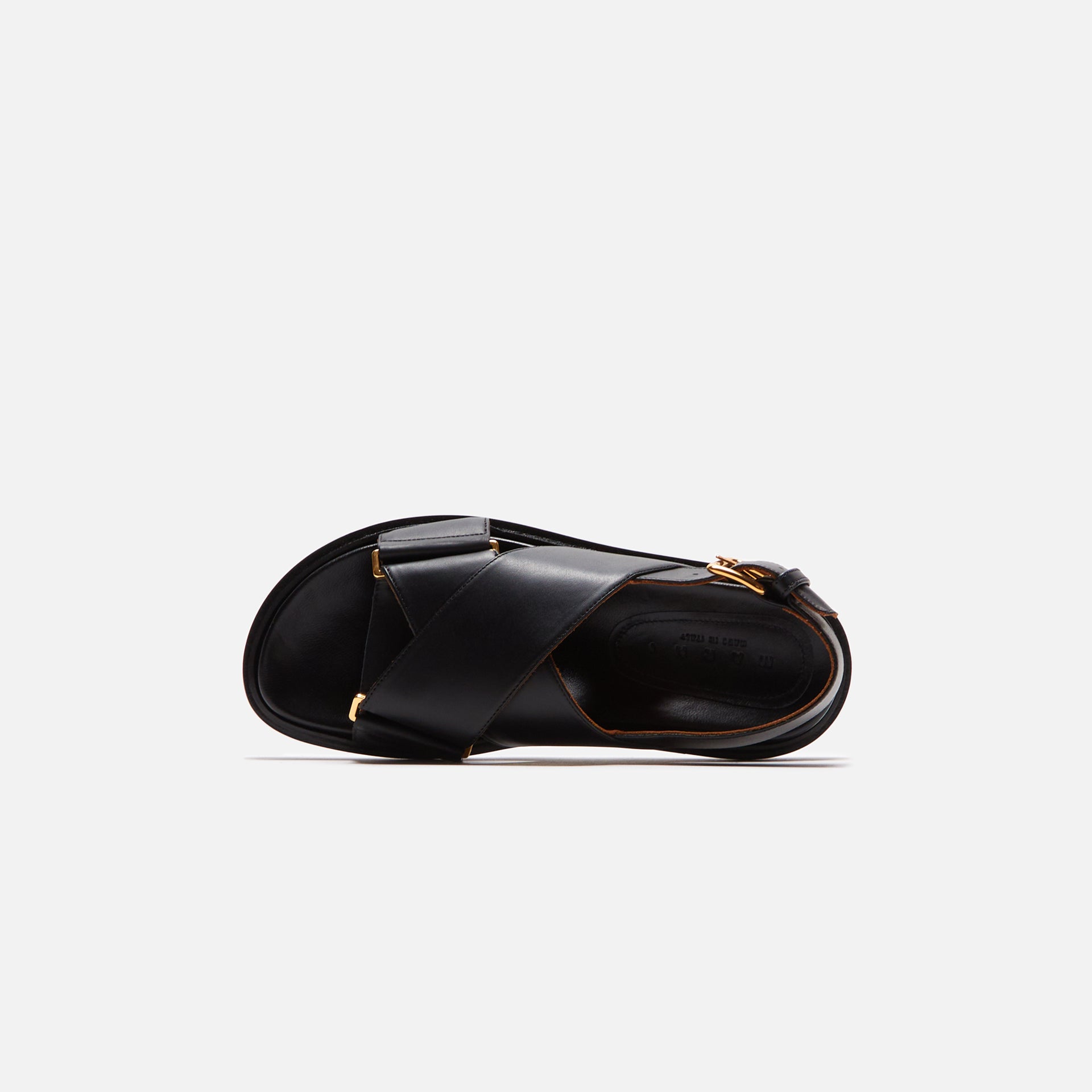 Marni FB Crisscross Sandal Smooth Calf Leather - Black