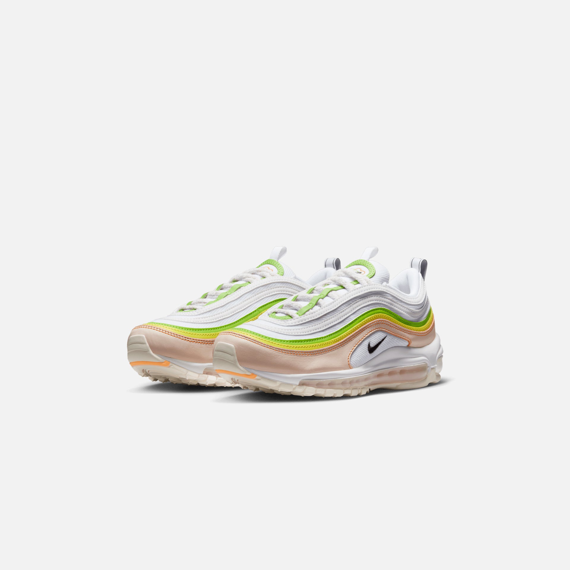 Nike WMNS Air Max 97 - White / Black / Pearl Pink / Action Green