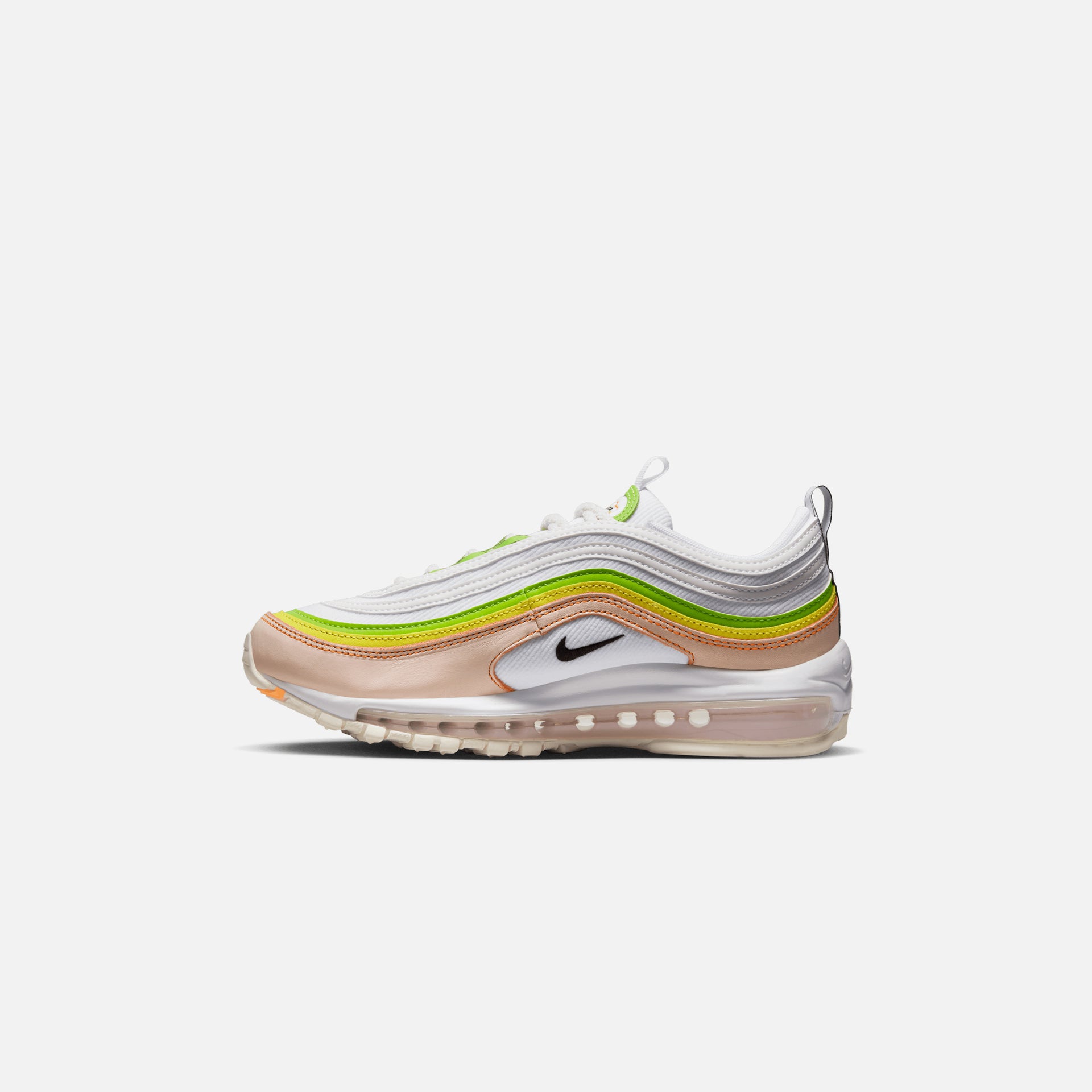 Nike WMNS Air Max 97 - White / Black / Pearl Pink / Action Green