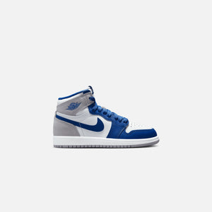 Nike Pre-School Jordan 1 Retro High OG -  True Blue / White / Cement Grey