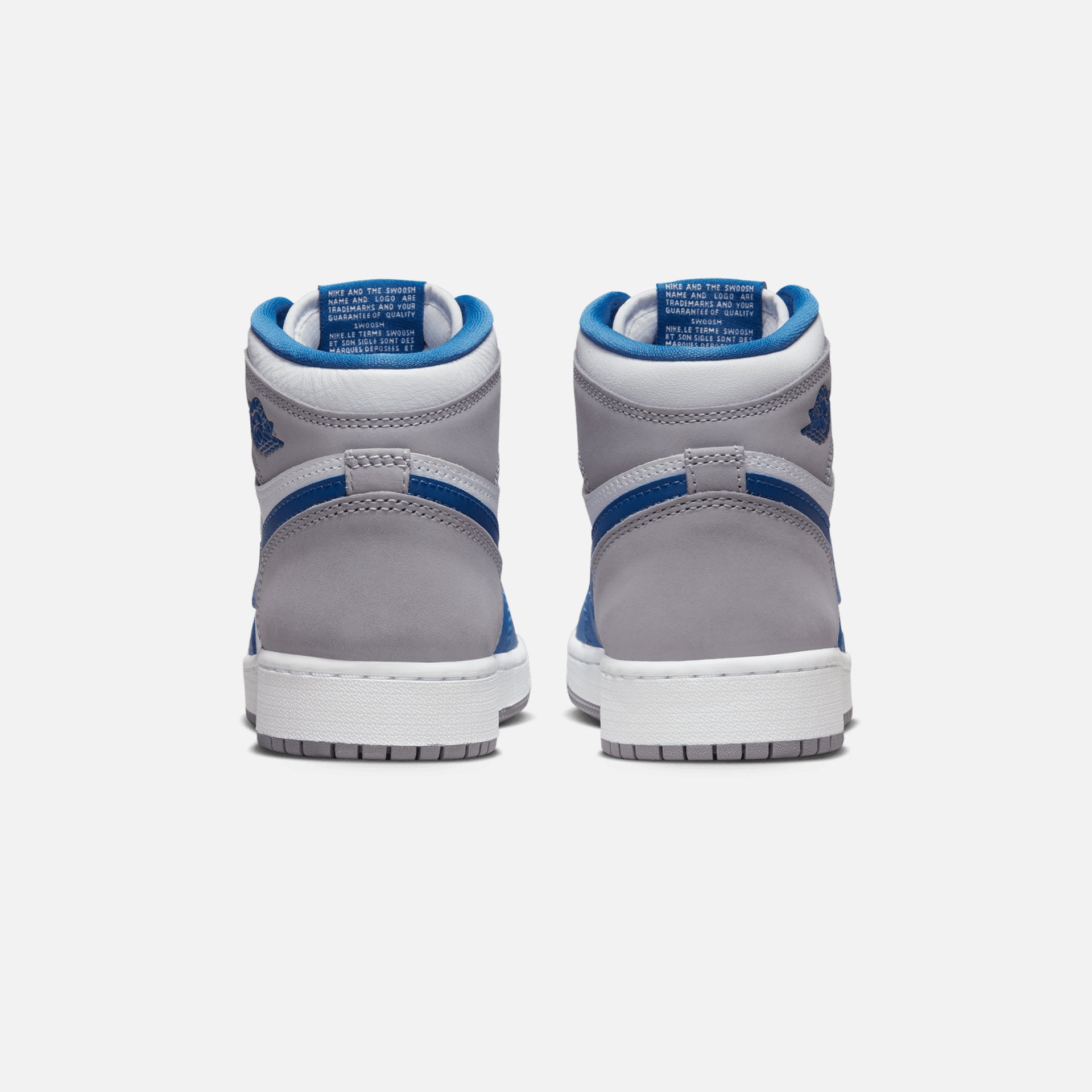 Nike Grade School Jordan 1 Retro High OG -  True Blue / White / Cement Grey