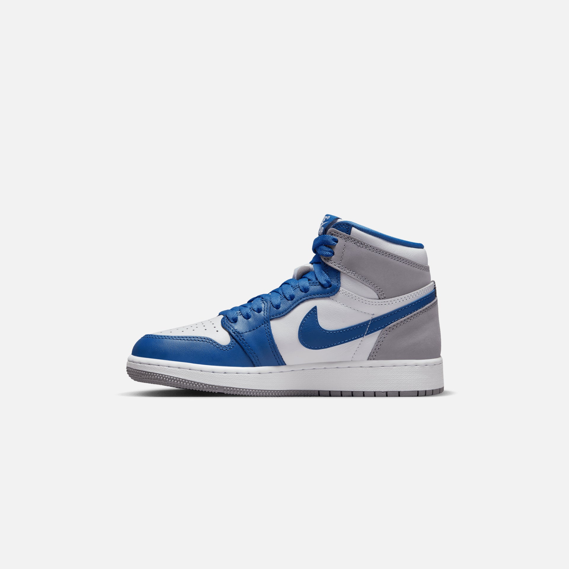 Nike Grade School Jordan 1 Retro High OG -  True Blue / White / Cement Grey