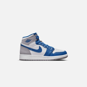 Nike Grade School Jordan 1 Retro High OG -  True Blue / White / Cement Grey