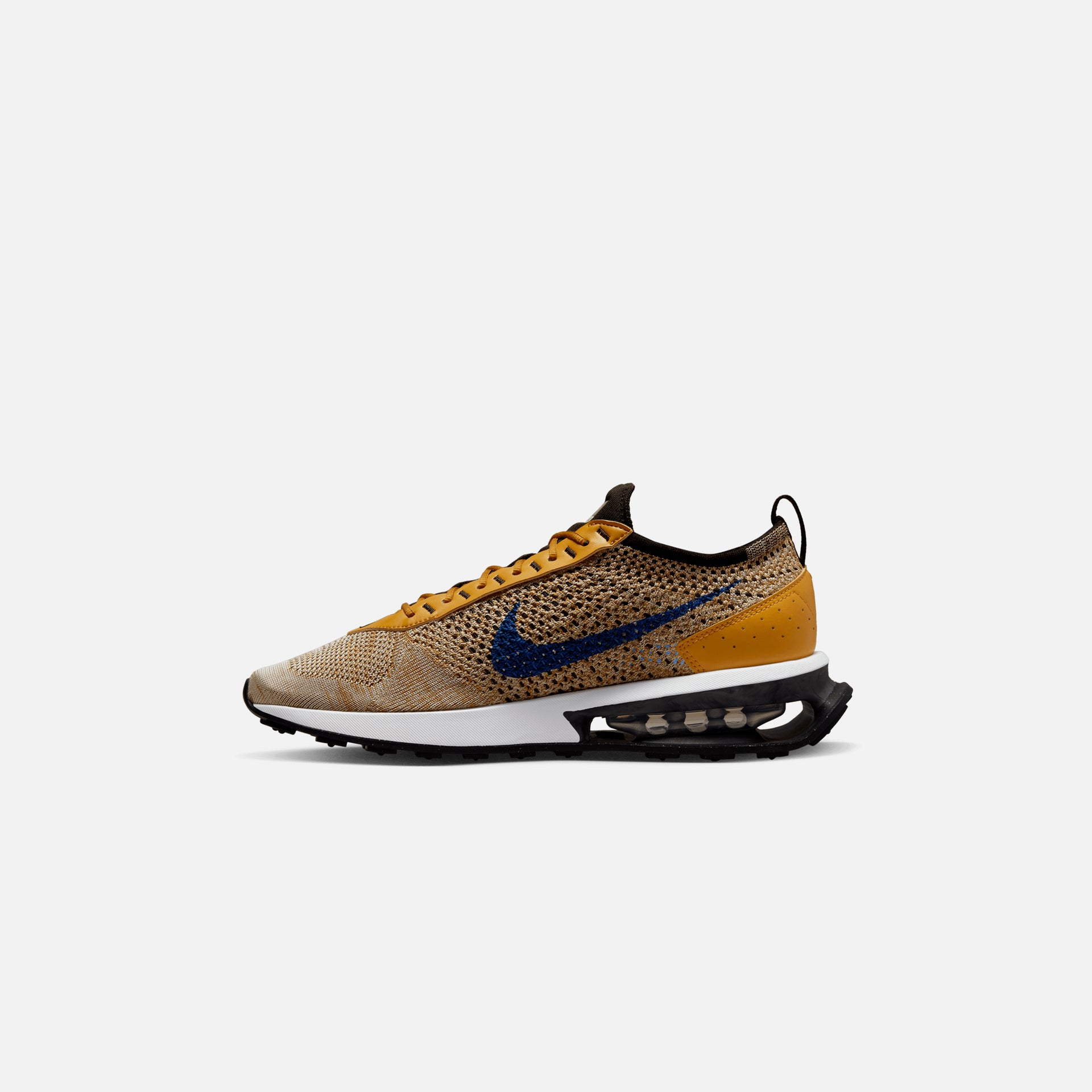 Nike Air Max Flyknit Racer Next Nature - Elemental Gold / Hyper Royal / Gold Suede / Black