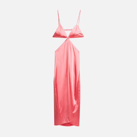 Fleur du Mal Luxe Triangle Slip - Pink Lemonade