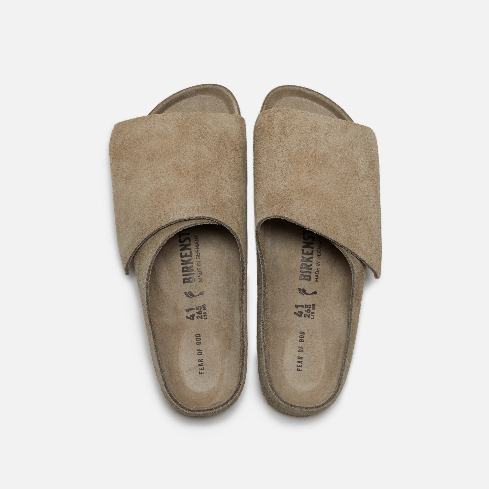 FOG X BIRKENSTOCK LOS FELIZ SUEDE - CEMENT