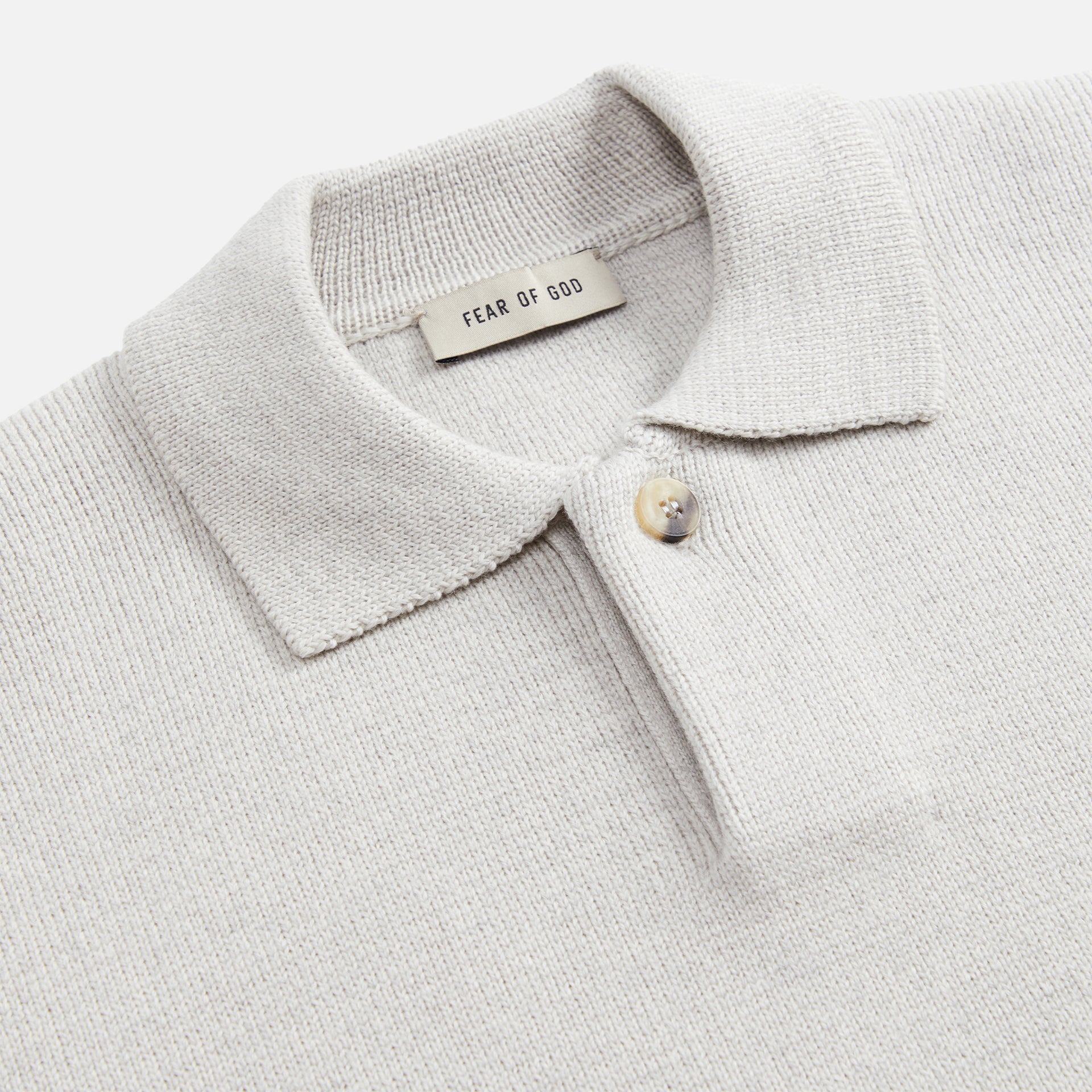 Fear of God Eternal Merino Polo - Cement Heather