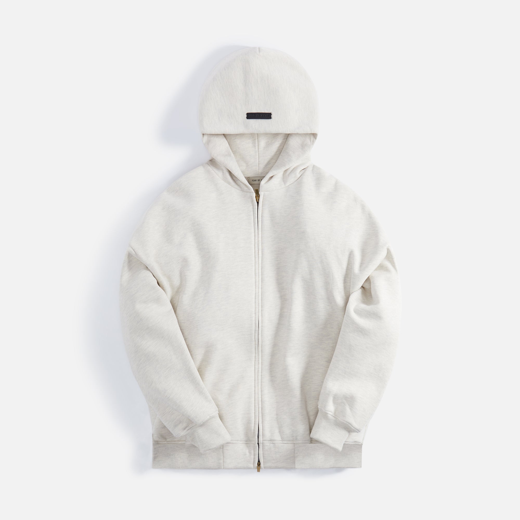 Fear of God Eternal Fleece Zip Hoodie Warm Heather - Oatmeal – Kith