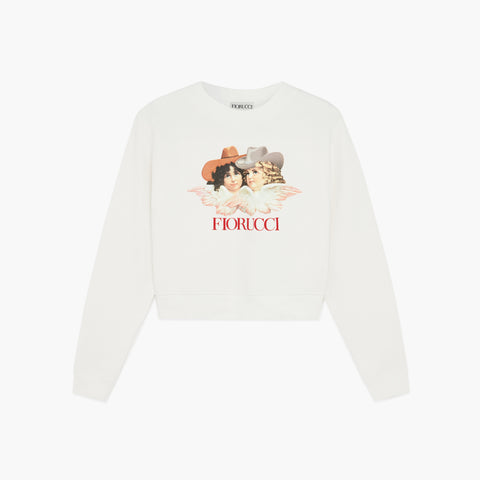 Fiorucci Cowboy Angels Sweatshirt - White