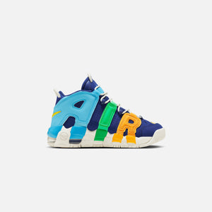 Nike Air More Uptempo Big Kids Shoes - Deep Royal Blue / Opti Yellow / /Baltic Blue / Electric Algae