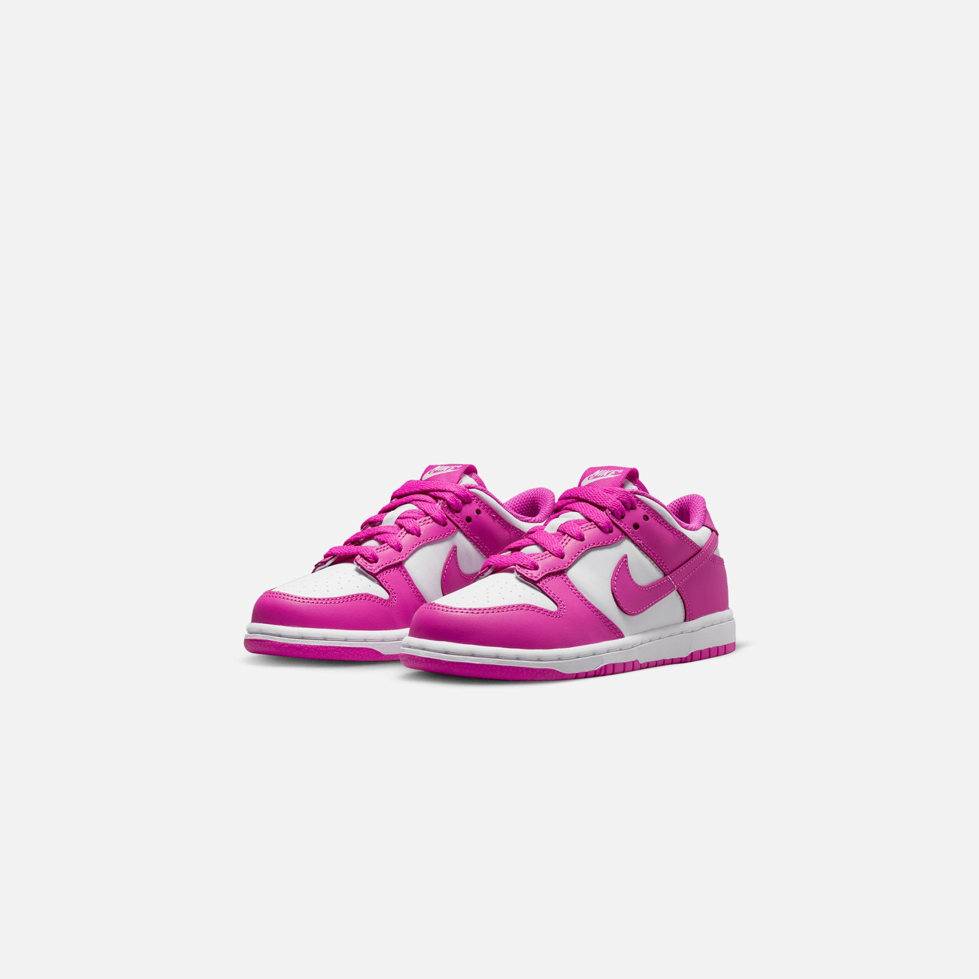 Nike Pre-School Dunk Low - White / Active Fuchsia