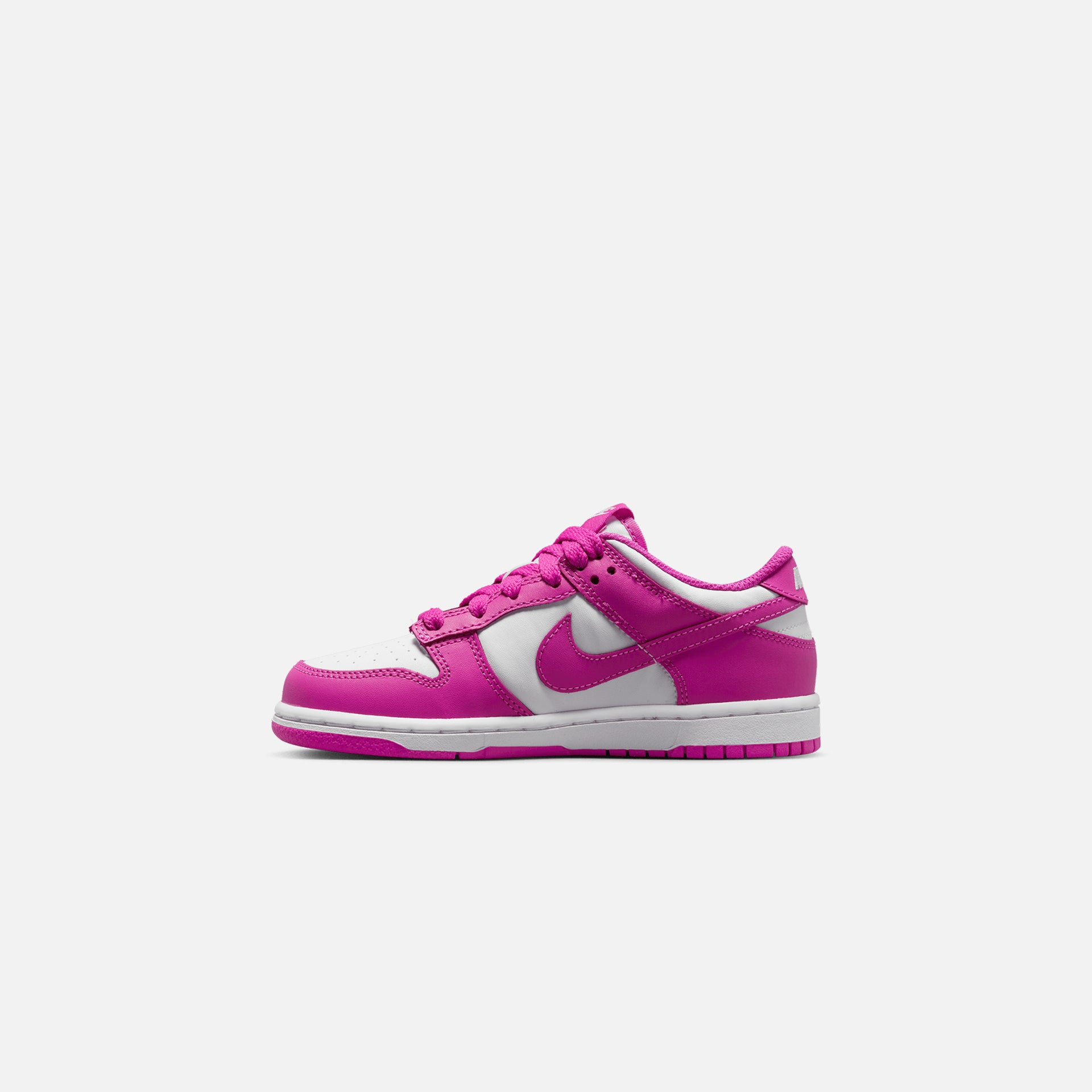 Nike Pre-School Dunk Low - White / Active Fuchsia