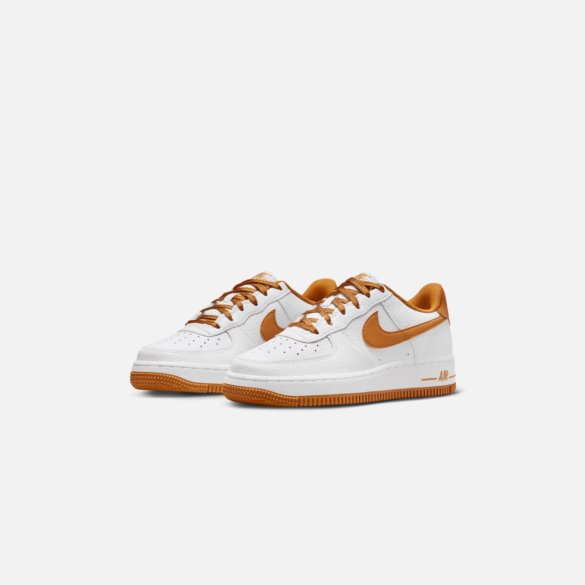 Nike Grade School Air Force 1 - White / Desert Ochre