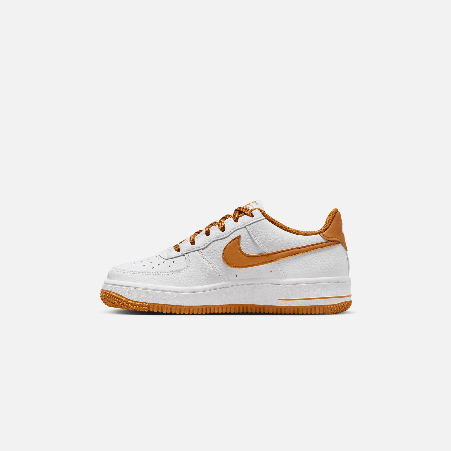 Nike Grade School Air Force 1 - White / Desert Ochre