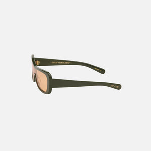Flatlist Disco Sunglass - Army Green / Solid Orange
