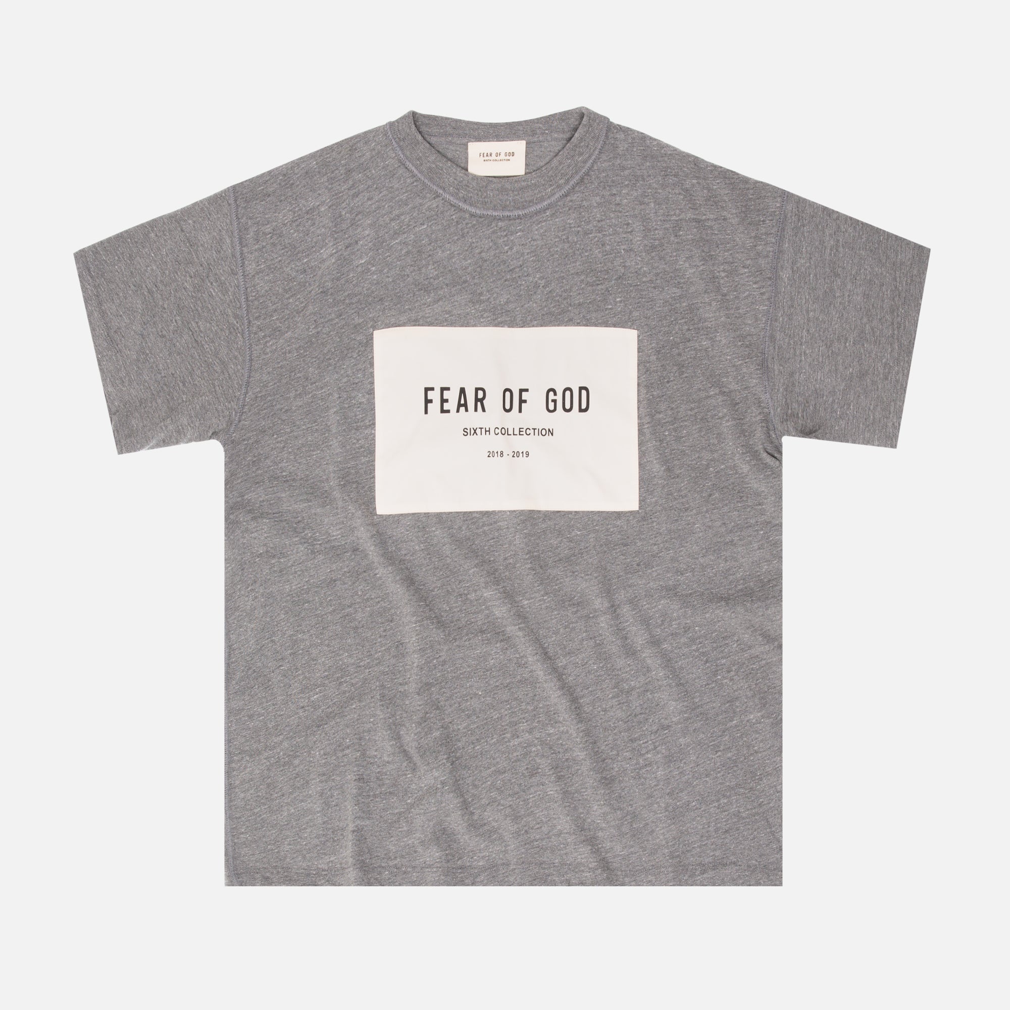 Fear Of God 6th Collection Tee - Heather Grey – Kith