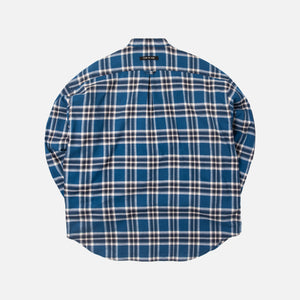 Fear of God Pullover Henley - Blue Plaid